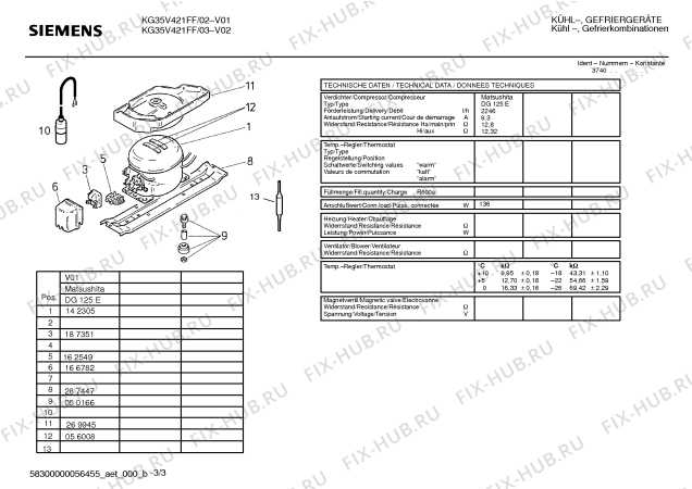 Схема №2 KG35V421FF с изображением Инструкция по эксплуатации для холодильной камеры Siemens 00586640