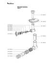 Схема №2 ME208139/35A с изображением Часть корпуса для мясорубки Moulinex SS-1530000001