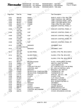 Схема №14 RDDS30VRS с изображением Накладка для электропечи Bosch 00485723