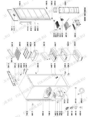 Схема №1 WVES 2383 NF IX с изображением Дверь для холодильника Whirlpool 481010583257