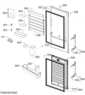 Схема №1 S63439CNXF с изображением Дверка для холодильника Aeg 140053682146