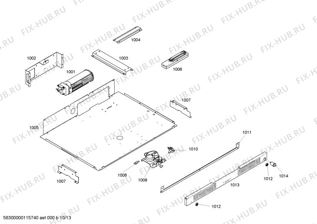 Схема №11 SEM302BS с изображением Декоративная рамка для плиты (духовки) Bosch 00473545