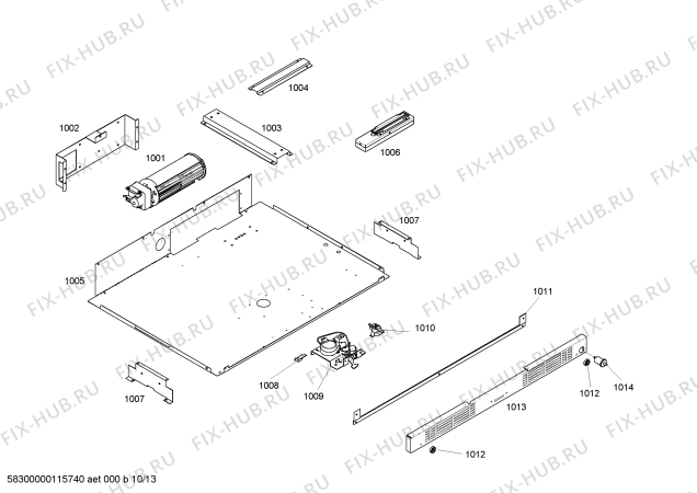 Схема №11 SEM302BS с изображением Держатель для плиты (духовки) Bosch 00473906