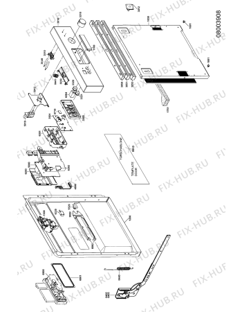 Схема №4 ADG 4500 NB с изображением Панель для посудомойки Whirlpool 481290508648