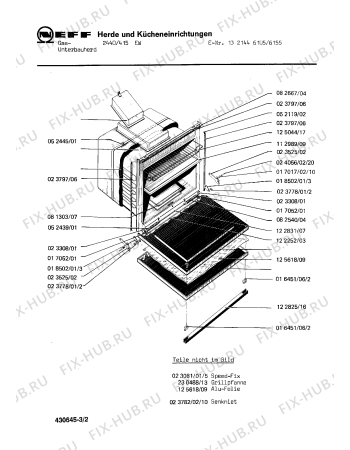 Взрыв-схема плиты (духовки) Neff 1321446155 2440/415EW - Схема узла 02