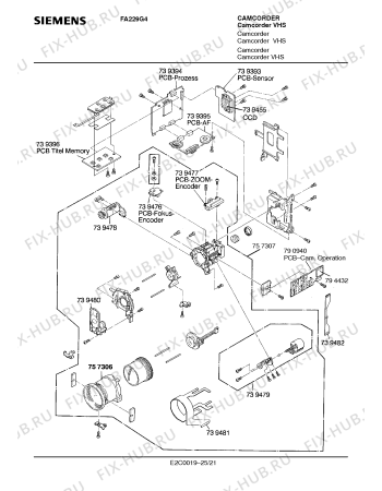 Схема №18 FA229G4 с изображением Интегрированный контур для видеотехники Siemens 00739755