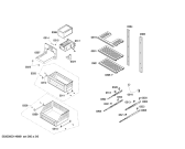 Схема №5 G7261X0 с изображением Вставная полка для холодильной камеры Bosch 00677040