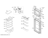 Схема №3 KDN32X43 с изображением Дверь для холодильника Bosch 00247141