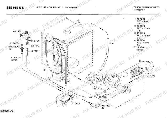 Схема №4 SN141046 с изображением Переключатель для электропосудомоечной машины Siemens 00053990