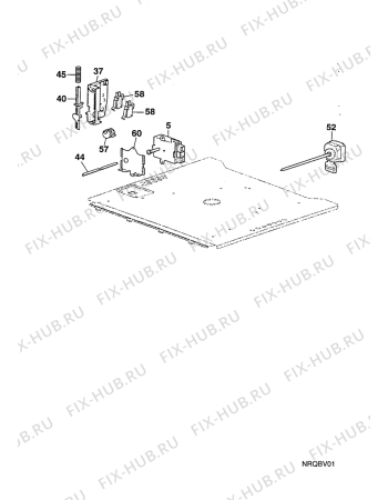 Взрыв-схема плиты (духовки) Privileg Quelle 30520P(B), 30258 - Схема узла Ventilation