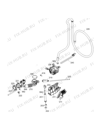 Взрыв-схема комплектующей Electrolux WASL3M103 AB 5 39 - Схема узла Electrical equipment