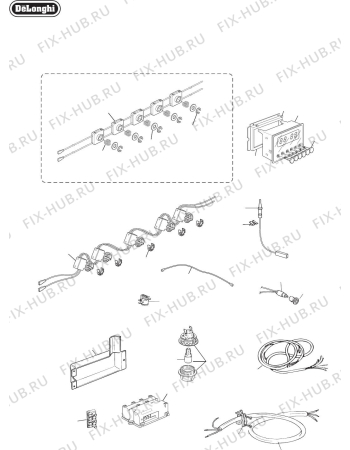 Схема №5 L91GW с изображением Шуруп для духового шкафа DELONGHI 103533.3