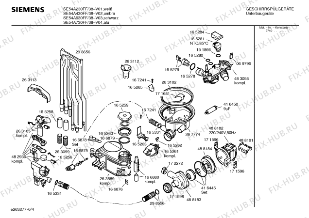 Схема №4 SGS43A72II DUPLEXX с изображением Модуль управления для посудомоечной машины Bosch 00489435