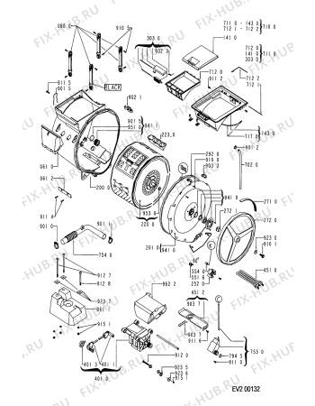 Схема №1 AWF 283 с изображением Декоративная панель для стиральной машины Whirlpool 481245319727