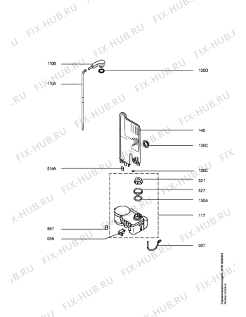 Схема №6 FAV64050IW с изображением Микромодуль для посудомойки Aeg 973911235047009