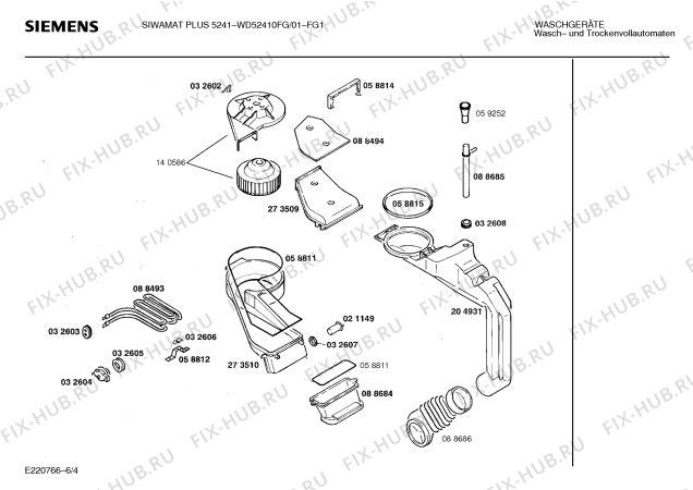 Схема №5 WD52410FG SIWAMAT PLUS 5241 с изображением Панель управления для стиралки Siemens 00283790