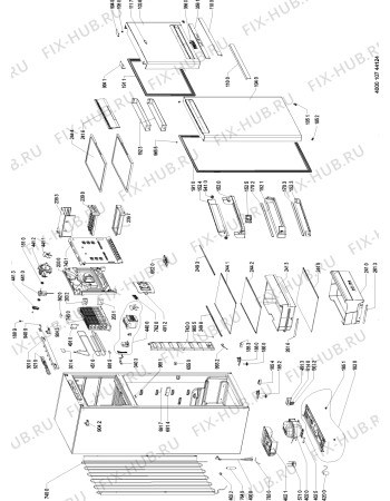 Схема №1 WTV45952NF2 (F090397) с изображением Ветродув для холодильника Indesit C00325915