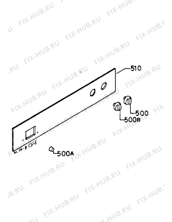 Взрыв-схема плиты (духовки) Zanussi BMN215 - Схема узла Command panel 037