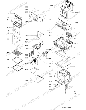 Схема №1 EMTA 3485 AV с изображением Обшивка для плиты (духовки) Whirlpool 481945358634
