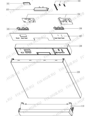 Схема №6 DEDW645SI с изображением Запчасть для посудомоечной машины DELONGHI DAU1590923