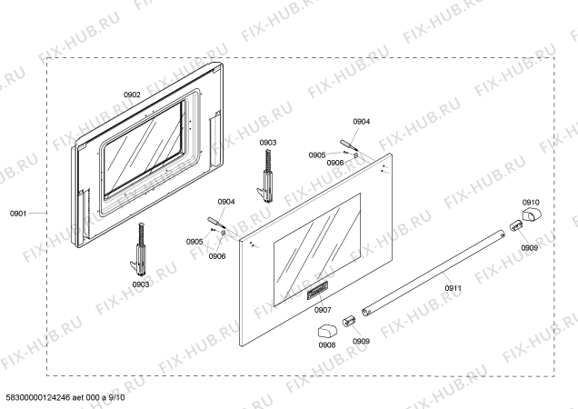 Схема №5 PRL304EH с изображением Соединительный кабель для плиты (духовки) Bosch 00643507