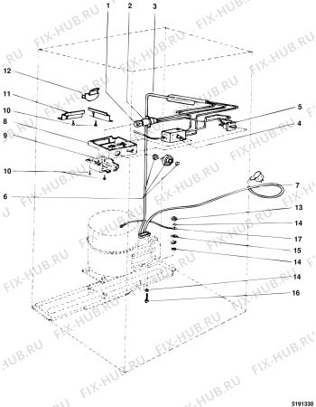 Схема №2 A1401RECORD (F014440) с изображением Электролиния для холодильника Indesit C00173058