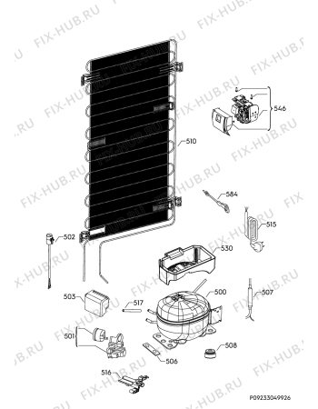 Взрыв-схема холодильника Smeg S7298CFEP1 - Схема узла Cooling system 017