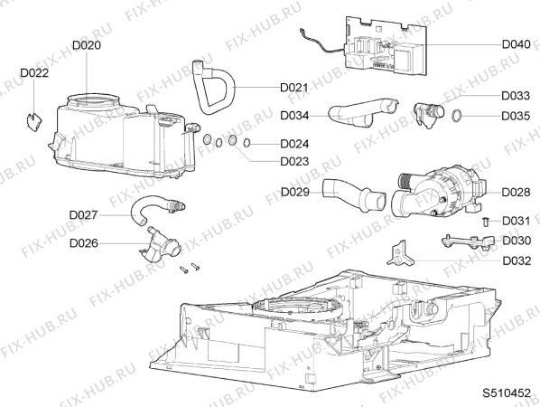 Схема №9 GS 4996 G/BL с изображением Электропомпа для электропосудомоечной машины Whirlpool 481236018506