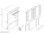 Схема №7 T36BT820NS с изображением Крышка для холодильника Bosch 00689159