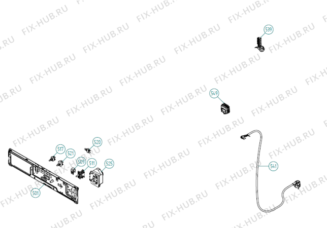 Взрыв-схема стиральной машины Gorenje T701 DK   -White (900002471, TD11ADK) - Схема узла 05