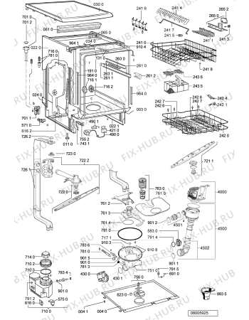Схема №2 GSF 3322 с изображением Панель для посудомойки Whirlpool 481245373715