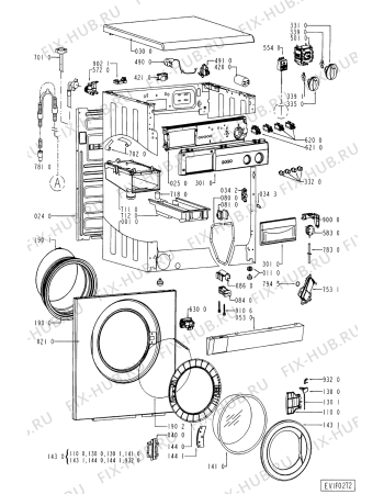 Схема №2 AWV 638 с изображением Декоративная панель для стиралки Whirlpool 481245372193