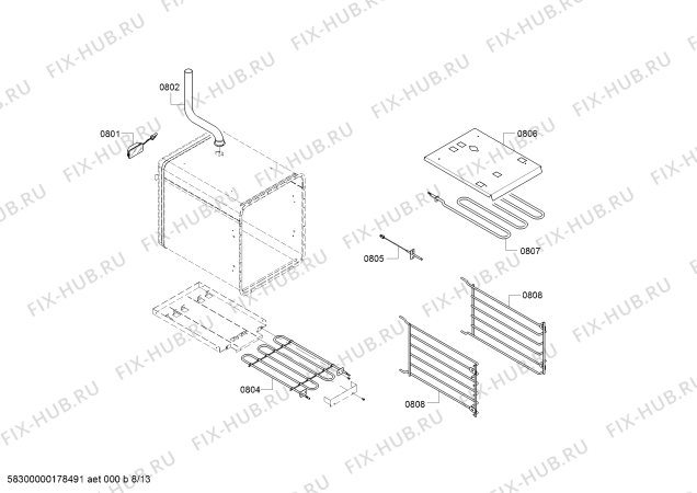 Схема №11 PRL486GDH с изображением Кабель для плиты (духовки) Bosch 00797510