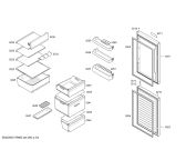 Схема №3 CK736EL30 с изображением Дверь морозильной камеры для холодильной камеры Bosch 00713851