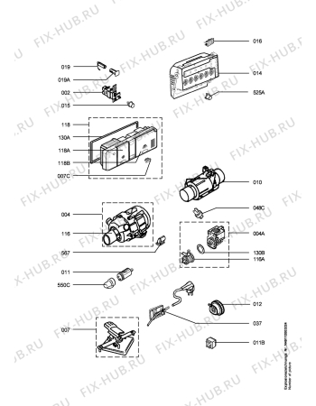 Взрыв-схема посудомоечной машины Privileg 56400IW,10370 - Схема узла Electrical equipment 268