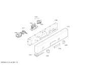 Схема №6 SGI30E05EU с изображением Передняя панель для посудомоечной машины Bosch 00444048