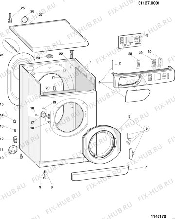 Схема №3 AVSG12EU (F029776) с изображением Всякое для стиральной машины Indesit C00116681