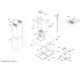 Схема №1 DWB09W850B Bosch с изображением Кронштейн для электровытяжки Bosch 00627208