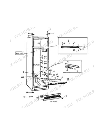 Взрыв-схема холодильника Electrolux TR1278 - Схема узла C10 Cabinet