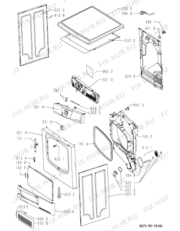 Схема №2 AWZ7814AL2 (F092461) с изображением Инструкция по обслуживанию для стиральной машины Indesit C00371172