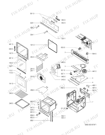 Схема №1 BMZD 6200/SW с изображением Клавиша для электропечи Whirlpool 481241279348