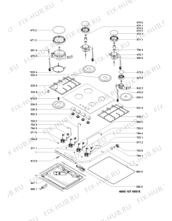 Схема №1 GOS6415S (F157047) с изображением Другое для электропечи Indesit C00542974