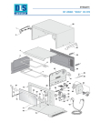 Схема №2 EO1270.B с изображением Корпусная деталь для духового шкафа DELONGHI 7118106300