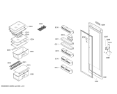 Схема №2 CK207N02 с изображением Дверь для холодильника Bosch 00245634