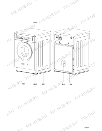 Схема №5 WA 4056 с изображением Трубопровод для стиралки Whirlpool 481252648109