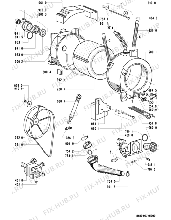 Схема №2 18900 с изображением Кнопка, ручка переключения для стиралки Whirlpool 481941258749