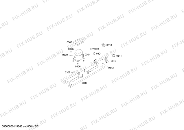 Схема №3 RN34B7N14C GENERAL PLUS с изображением Крышка для холодильника Bosch 00448789