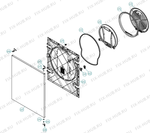 Взрыв-схема стиральной машины Gorenje T754 US   -White #10775400 (900004597, TD70.1) - Схема узла 06