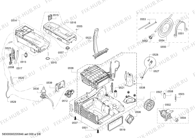 Схема №5 WTW85469II selfCleaning Condenser с изображением Модуль управления, запрограммированный для электросушки Bosch 10005592