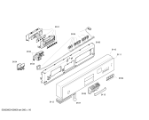 Схема №6 SGI45M05EU с изображением Панель управления для посудомоечной машины Bosch 00440512